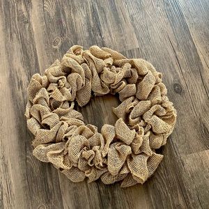 Burlap wreath